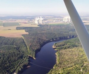 přeharada Dalešice a elektrárna Dukovany