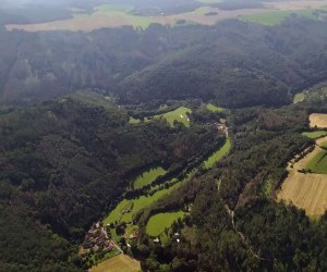 narozeninovy let Vaska nad Virskou prehradu 