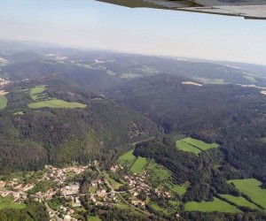 narozeninovy let Vaska nad Virskou prehradu 