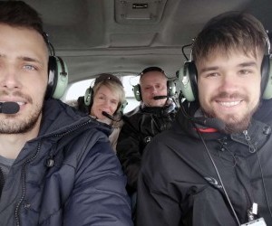 posádka vyhlídkového letu nad pálavou