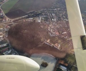 černá hora z letadla