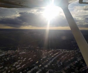 západ slunce nad Brnem