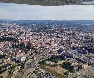 Brno město letecky