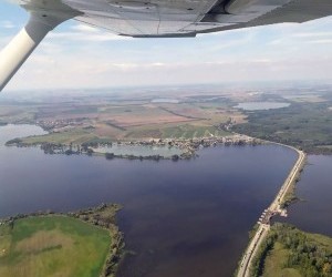 vyhlidkovy let podel reky Dyje 